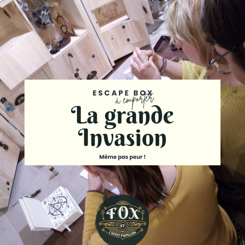 La grande invasion. visuel escape game en box