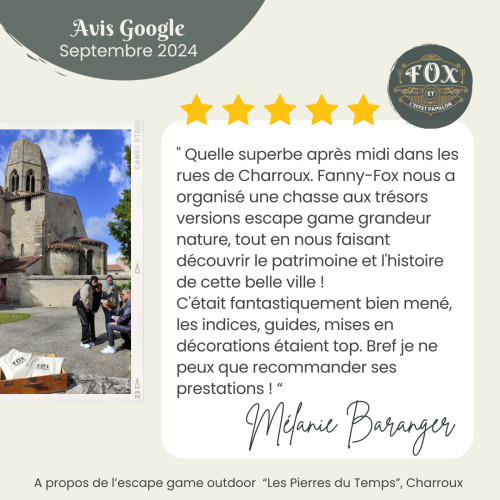 AVIS google - outdoor Charroux entreprise